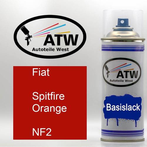 Fiat, Spitfire Orange, NF2: 400ml Sprühdose, von ATW Autoteile West.